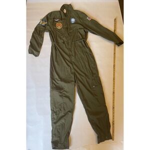 Top Gun Maverick Goose Flight Suit Unisex Adult M Olive Green Cosplay Costume